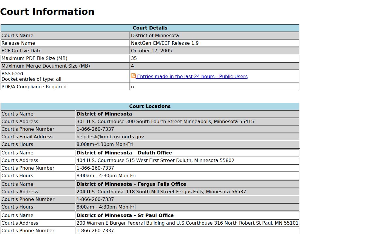 Brownsdale court records source distinguishing federal bankruptcy dockets