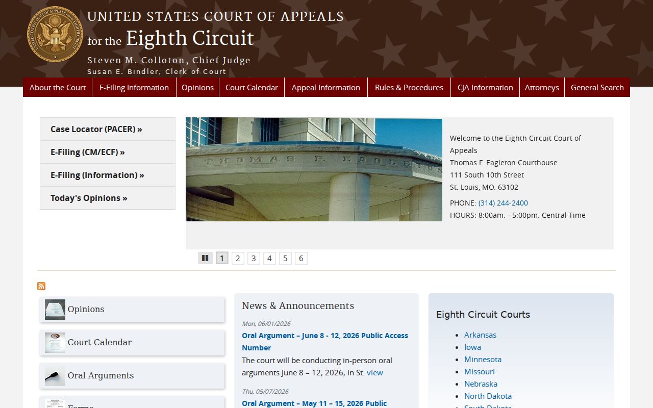 Brownsdale court docket source distinguishing federal appellate courts
